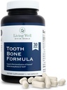 Living Well med Dr. Michelle Tooth & Bone Formel - Supplement med Calcium til ben styrke & tand Enamel support, D3 + K2, 120 Kapsler, Non- GMO, Gluten- fri
