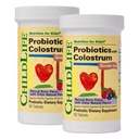 Børnelæge Børnelæge Børnelæge med Colostrum - Probiotika til børn, Probiotika til fordøjelse, Chewables, Børnelæge, Colostrum til børn - Natural Berry, 92 tabletter (Pakke af 2)