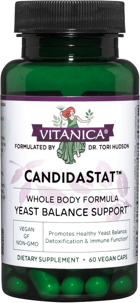 Vitanica Candidastat, Balanced Support, Vegan, 60 Capsules