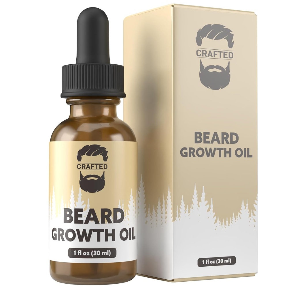 Beards Beard Growth Oil Serum - 1 fl Oz - Uduftende - Hjælper grow A Thicker Beard, Forbedrer Beard Health, Fylder i Thin og Patchy Spots - (1 pakke)