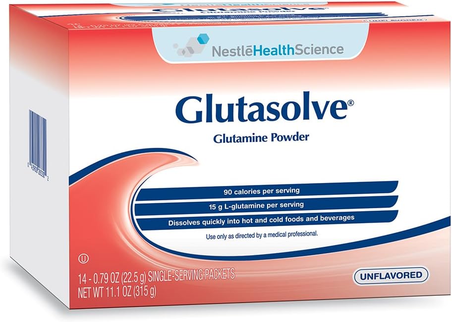 Glutasolve Glutamin Powder, Unflavored, 0, 79 Oz Packet, 14 Pack