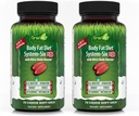 Irwin Naturals Body Fat Diet System- Six RED - 72 Flydende Soft- Gels - 2 Pack