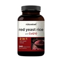 Rød Gær Rice med CoQ10, 240 Veggie Kapsler Note 124; Advanced Heart Health Herbal Supplement - Antioxidant Support for Energy & Heart Health - Non- GMO