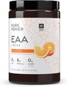 Dr. Mercola Pure Power Essential Aminosyrer med BCAA, Orange Flavor, 12,3 oz (350 g), 30 Servering, 8 g EAA, 6 g BCAA, 0 g sukker, non-GMO, NSF Certified for Sport