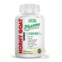 PHARMS Hornyboatweed til mænd og kvinder (1000 mg) - Energi & Stamina kapsler med Maca Root, Tribulus, Tongkat Ali, Saw Palmetto & Ginseng - kvindelige & mandlige ydeevne ekstraudstyr supplement - 60 kapsler