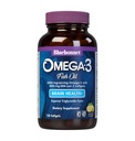 BlueBonnet Nutrition Omega-3 Brain Formula Natural Wild Caught Triglyceride Form DHA 1000 mg EPA 210 mg, Highly Concentrated Cognitive Health & Wellness Support Supplement, Gluten-Free Softgel, Yellow/Clear, Lemon, 120 Count