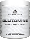 Core Nutationals Glutamin Amino Acid Budd124; Forbedre Inddrivelse & Gendanne L- Glutamin Niveauer Budd124; Immunstøtte, Muscle Build, Gut Health Budd124; 60 Serveringer (Unflavored)