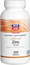 Rite Aid Natural Zink, 50 mg, 200 tabletter - Understøtter immunfunktion - Zink kosttilskud - Vitamin kosttilskud - Natural Zink supplement - Essential Mineral for antioxidant sundhed - Easy- to- Swallow