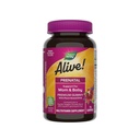 Naturen er i live! Prenatal Premium Gummy Multivitamin, High Potency Folate, Plantbaseret DHA, Vegetarisk, Jordbær og Lemon Flavored, 75 Gummies