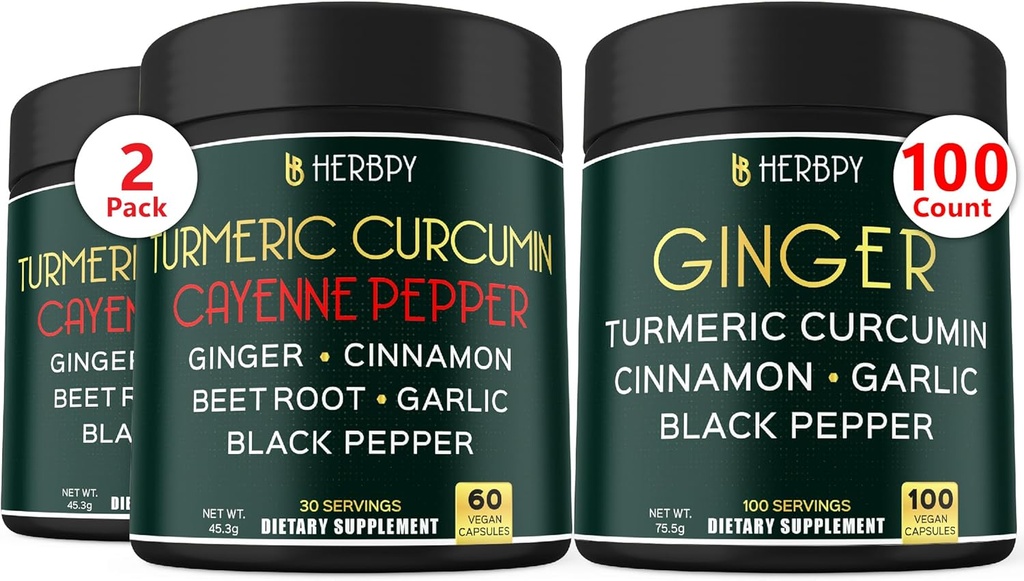 Bundle 7in1 Gurkemeje Supplement & 5in1 Ginger supplement