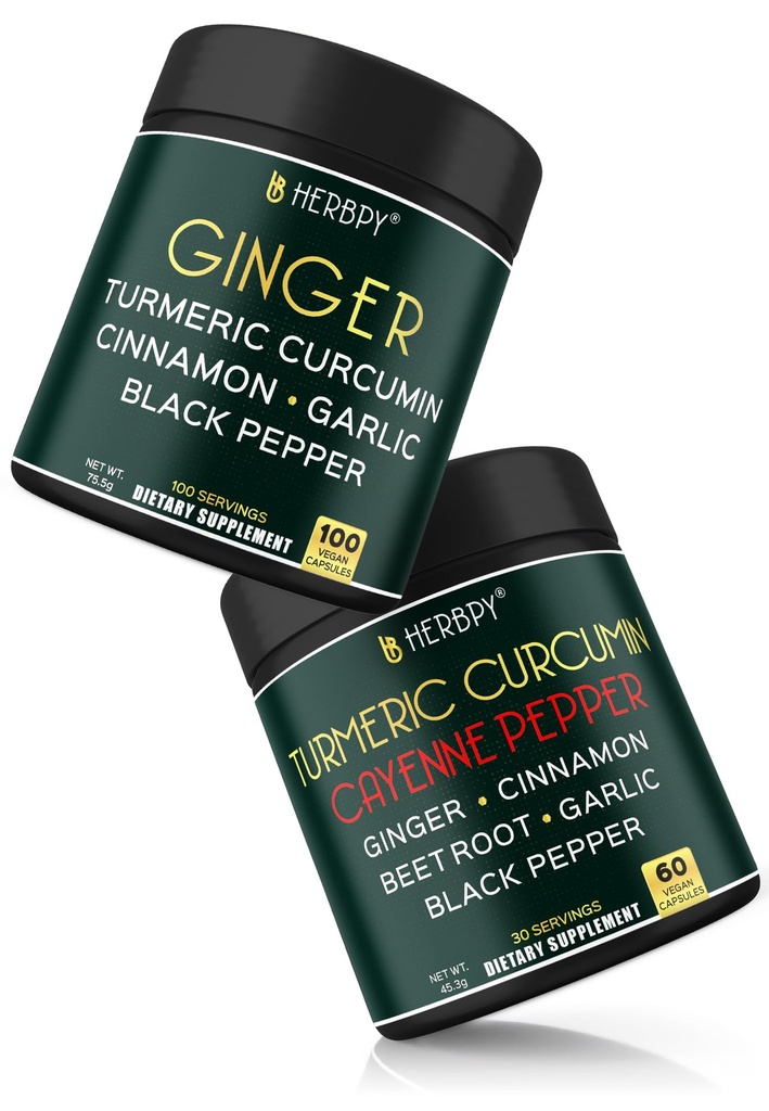 Bundle 7in1 Gurkemeje Supplement & 5in1 Ginger supplement