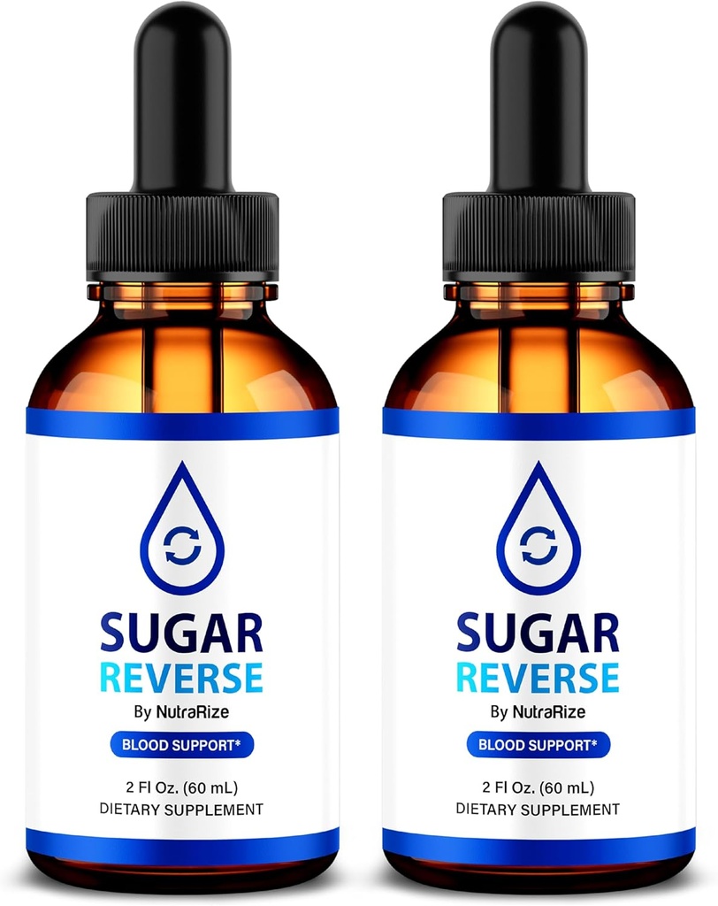 (2 Pack) Sukker Reverse Drops - Naturlig måde at bevare sundhed, Økologisk formel til at støtte sund livsstil, Sukker Reverse Drops Premium Nutrition, SugarReverse En Gotas (60 Servere)