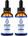 (2 Pack) Sukker Reverse Drops - Naturlig måde at bevare sundhed, Økologisk formel til at støtte sund livsstil, Sukker Reverse Drops Premium Nutrition, SugarReverse En Gotas (60 Servere)