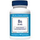 Vitamin B6 a Understøtter energiproduktion en 25 MG (100 Vegetabilske kapsler)
