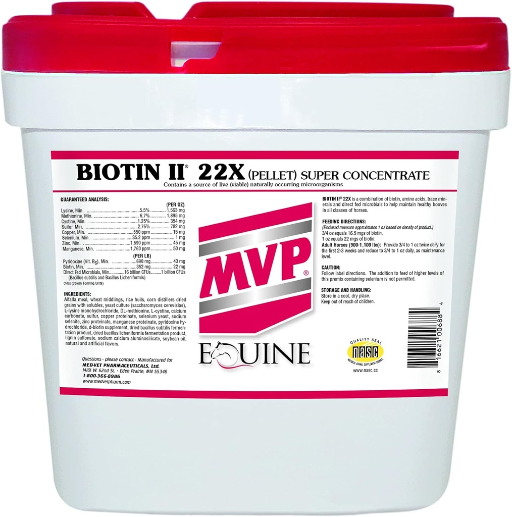 Biotin II 22X (35lb) Hoof Supplement for Heste