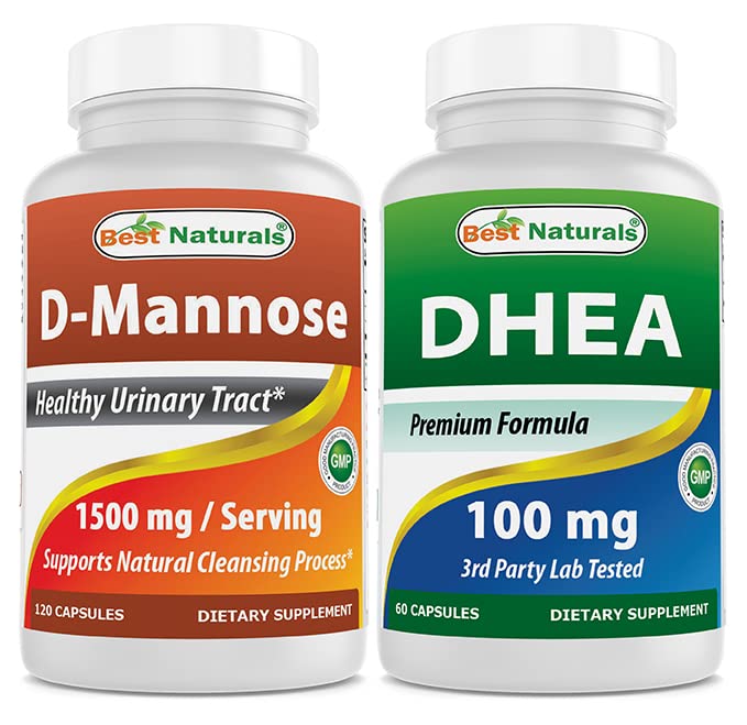 Bedste Naturals D- Mannose 1500mg & DHEA 100mg