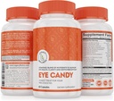 Legacy Wellness Eye Candy Eye Vitamin med Lutein, Zeaxanthin, Calcium, Biotin, kobber, Zinkpiller + understøtter Vision Sundhed hos ældre voksne + Eye Strain fra alt for meget Screen tid, tørre øjne kosttilskud