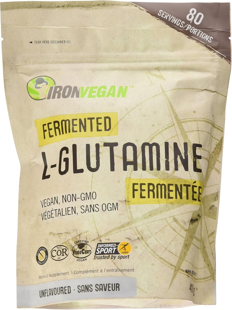 Gæret L-glutamin, 400 GR