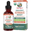 MaryRuth Organics Astragalus Root, Sugar- Free, USDA Organic, Astragalus Extract for Immunsupport and Focus, Urtevæske dråber, Non- GMO, Vegan, 1 Fl Oz