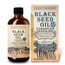 Black Seed Oil 8 oz - kold presset etiopisk Black Cumin Nigella Sativa, 3X Thymoquinon, 100% Pure & Organic Liquid i glasflaske - understøtter immunforsvar, hår, og hud sundhed