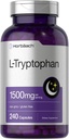 Horbäach L Tryptophan 1500mg Kapsler: 124; 240 Greve: 124; Nighttime Formel: 124; Non- GMO, Gluten Free Supplement