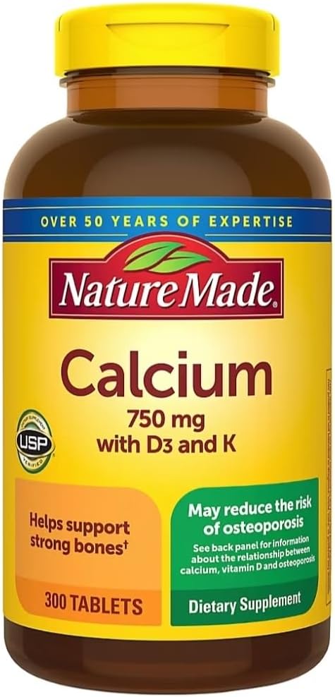 Nature Made Calcium 300 Tablets 750 MG med D3 & K