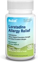 Allergi Relief, Loratadine 10mg, 180 tabletter - 24 timers non- Drowsy Antihistamin Allergi Medicin