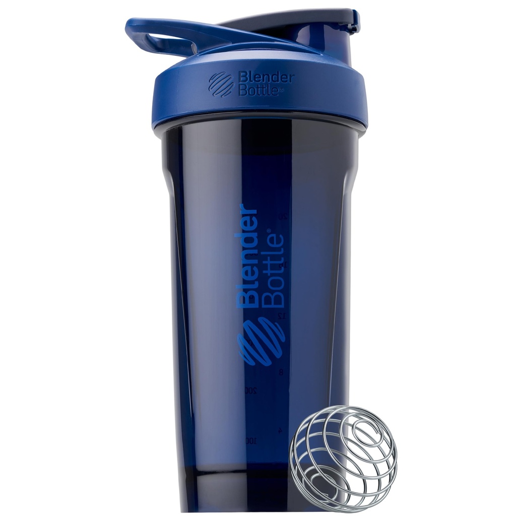 BlenderFlaske Sport Shaker Flaske med Wire Whisk, 28-Ounce, Blå - Protein Shakes & Hydration for atleter & Fitness Entiaster, Easy Mixing, Holdbar & Letvægt, Lockable Lid