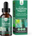 Certified Organic Lympletic Drainage Drops - Herbal Lympletic Cleanse og immunforsvar supplement med Echinacea Goldenseal & Red Clover Extract - Vegan Non GMO Alkohol og sukker fri - 30 Servere