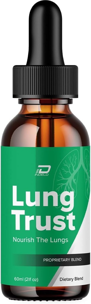 Lung Trust Liquid Supplement, Lung Trust Drops, Lung Trust Advanced Formel Drops - Maksimal styrke, LungTrust Drops Support Anmeldelser (1 Pack - 1 Måned Supply)