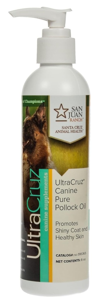 UltraCruz - sc- 395363 Canine Pure Pollock Oil Supplement til hunde, 8 oz