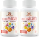 Liposomal Multivitamin til kvinder 50 + - Kvinder Daglige Multivitamin med 32 Ingredienser, CoQ10, Vitamin C, B, D, E for cardiovaskulær & Bone Health Support - Iron- Free (120 kapsler)