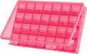 TookMag Månedlig Pill Organizer 28 Dag Pill Box, Rejser Medicin Pill Organizer, Store 4 uger 1 Måned Pill Sager med Dust- Proof Container til piller / Vitamin / Fish Oil / Kosttilskud