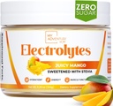 My Adventure to Fit Zero Sugar - Mango Electrolytes Powder - Koffein Free Energy med alle naturlige ingredienser - Vegan, Keto & Paleo - Sukker Free Electrolytes Hydration Drink Mix - 37 Servering