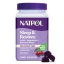 Natrol Sleep & Gendan Magnesium Glycinate Blend Gummies, Magnesium til søvn hjælpemidler til voksne, Melatoninfri, Cherry Flavored, 30 dages forsyning