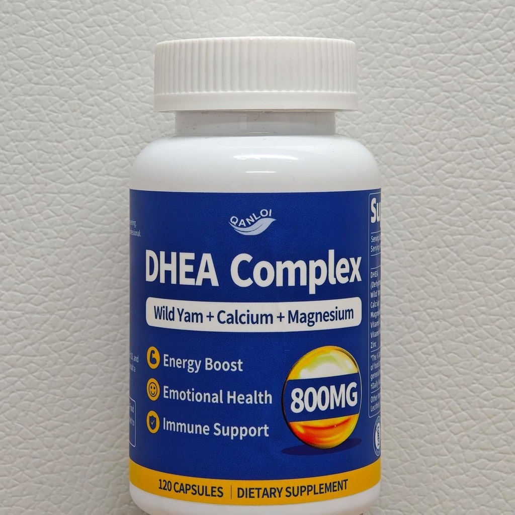 DHEA 200mg supplement - understøtter energi, Metabolisme, Immunitet - 120 kapsler