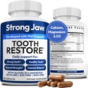 Tandrestore for voksne med Remineralizing Gum Support 180 Kapsler Lavet i USA - Tænder Vitaminer for stærke tænder Knoglesundhed Supplement Calcium Vitamin D3 Hydroxyapatite Elamel Reparation