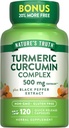 Naturens sandhed gurkemeje Curcumin Complex 500 mg Plus Black Pepper Extract, 12... - Køb pakker og Gem (pakke af 2)