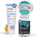 Wellness: Magnesium + 500 MG 60 Caps, Magnesium Body Butter 4oz & Cooling Gel 4oz - Support Sleep, Muscles, og Comfort naturligt