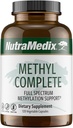 NutraMedic Methyl Complete - Komplet Methylering & Energy Support Kapsler - vitamin B2, B6, B12 & Folate - med Creatin monohydrat & betain Vandfri (120 Tæl)