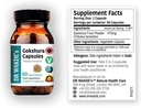 DR WAKDE 's Gokshura Kapsler (Tribulus terrestris) - 60 Veg Caps - 124; 100% Pure, All- Natural Supplement - 124; Vegan, Plant- baseret, Understøtter Vitality og Urinary Health