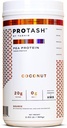Vegan Protein Powder by TASHIE - Organic Plant Based Protein Powder with BCAA, HMB & Probiotics, Zero Sugar, Non-GMO, Gluten Free, NSF Certified, 28 Servings - Coconut Protein Powder