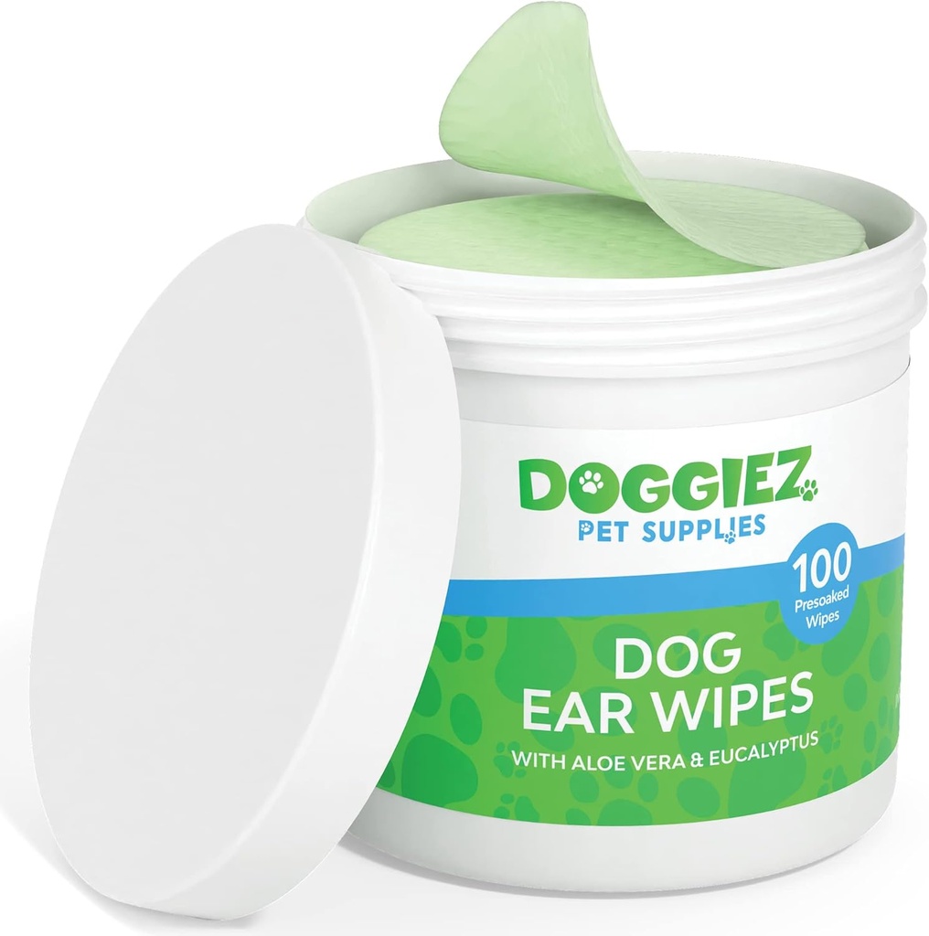Hund Ear Cleaner Tjorter med Aloe Vera og Eucalyptus (100 Greve) Øre Behandling Otic Cleaner for hunde - Hjælper Øre kløe og irritanter - Sikker for Hvalpe Over 12 uger