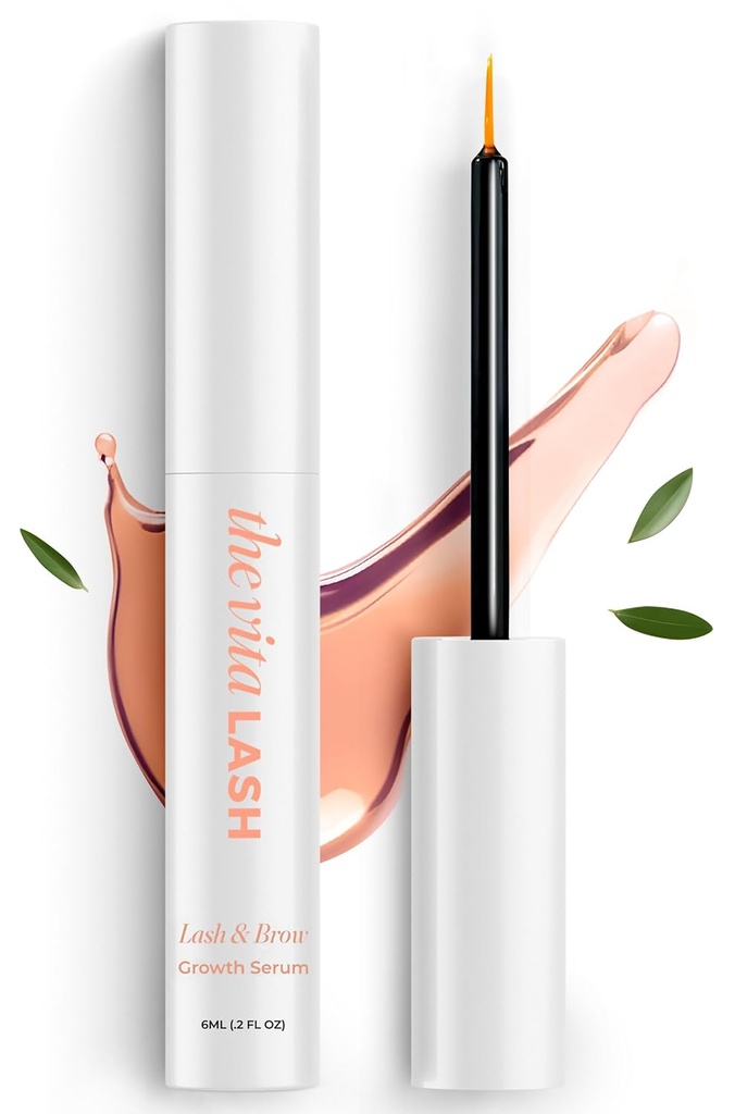 Eyelash & Brow Enhancing Serum | Advanced Lash Growth Serum for Fuller, Longer Eyelashes & Thicker Brows | Vegan, Hydrating Lash Serum, 6 ml - 2 fl oz