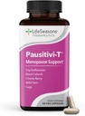 Pausitivi- T - Menopause Support - Kraftfuld Relief for Hot Flashes, Hormone Imbalance & Night Sweats - Nourishes Tissue - Salvie, Chasteberry, Soja Isoflavones & Black Cohosh - 60 Kapsler