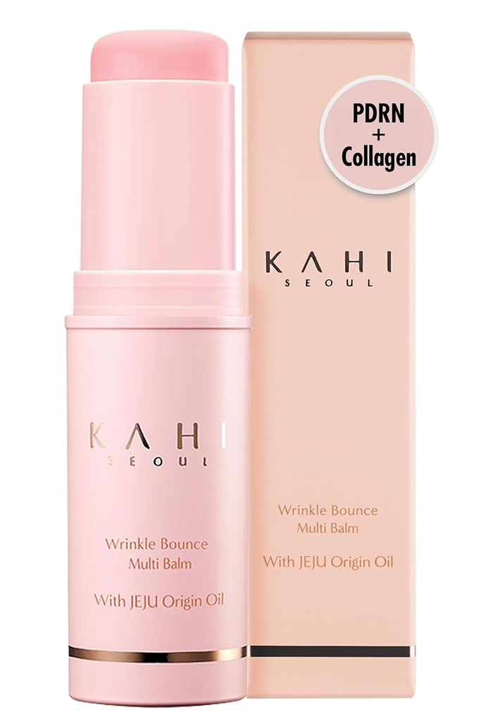 KAHI Wrinkle Bounce Multi Balm Stick Note 124; PDRN Collagen Wrinkle Stick Note 124; Koreansk Skin Care Note 124; All- in- One Hydrating Lip Balm Eye Cream Neck Cream Make up Base & Face Mist Fugt Balm
