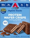 Atkins Chocolate Crème Protein Wafer Crisps, Protein Dessert, 4g Net Carb, 1g Sugar, High in Fiber, Keto Friendly, 5 Greve