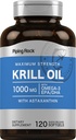Piping Rock Krill Oil Omega 3 Softgel Capsules Note 124; 1000mg