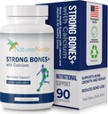 Nature's Nectar Bone & Joint Supplements for Men & Women – Supports Bone Health, Strength & Growth with Calcium, Vitamin D, Magnesium & Strontium – Bone Builder Formula for Maximum Absorption –90 Caps