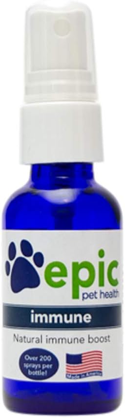 Immun - Alle naturlige elektrolyte supplement - fremmer sund immunsystem - Hjælper Relieve Allergier og ubehag - Ernæringsmæssige Multivitamin til katte og hunde (Spray 1 oz)